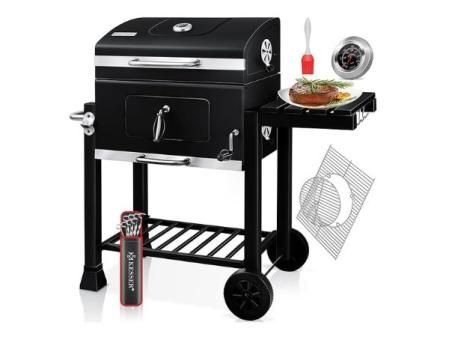 Parrilla de carbón con carrito KESSER