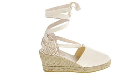 Sandalias de cuña y esparto