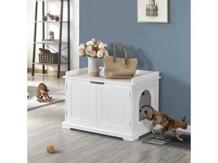 Mueble arenero para dos gatos Yaheetech