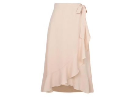 Falda tipo pareo que se ata a la cadera