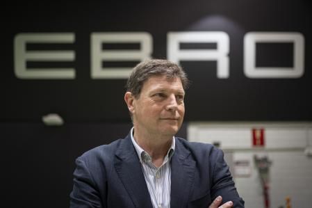 Calef, en las instalaciones de Ebro en la Zona Franca