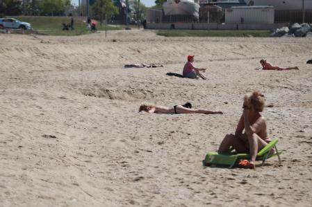 Playa de l'Ós en Premià de Mar .