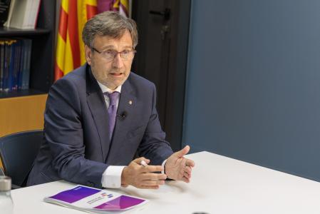 Francesc Xavier Vila, durante la entrevista con Guyana Guardian.