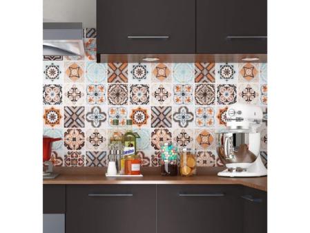 Azulejos mosaico de colores adhesivos para cocina