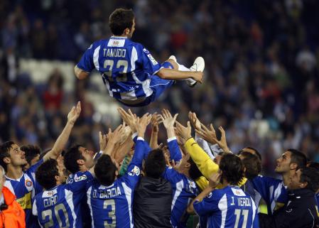 FOTO ALEX GARCIA ULTIMO PARTIDO DE LIGA DE LA TEMPORADA EN EL ESTADI DE CORNELLA ENTRE EL ESPANYOL Y EL OSASUNA 08/05/10