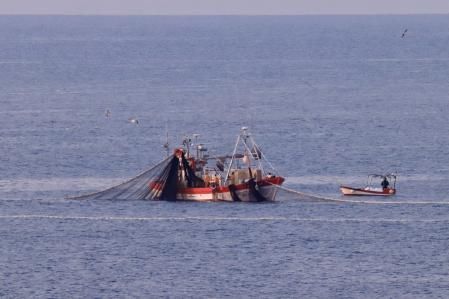 Pescadores en la costa de Palamós.
