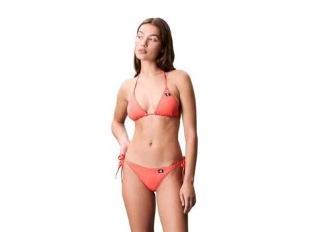 Bikini Calvin Klein de Mujer Triangular Coral