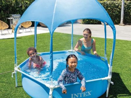 Intex Piscina Desmontable Hexagonal Toldo