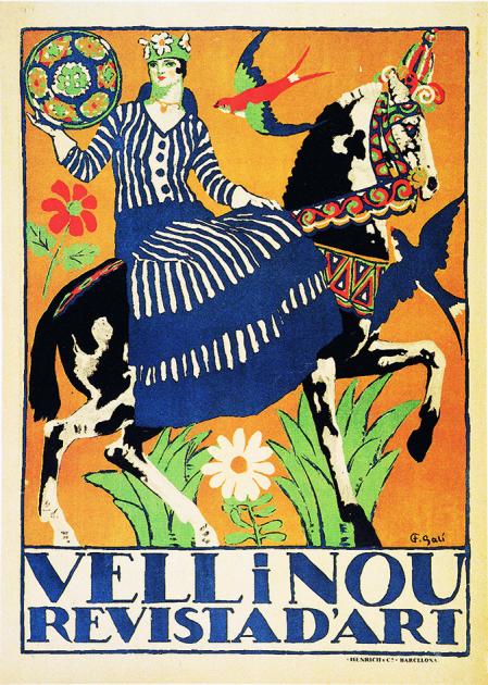 Cartel para la revista de arte 'Vell i nou'