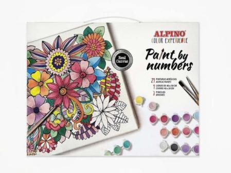 Pintura por números Alpino Color Experience kit flores