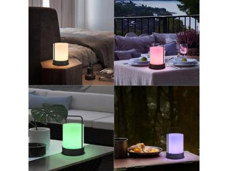 Pack de dos lámparas de mesa LED portátil para exterior MALUX