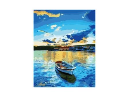 Pintura por números sin bastidor Figured'Art barca