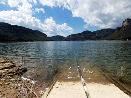 El pantano de Sau, al 66%.