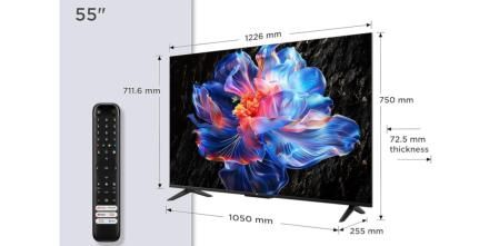 Es un televisor de un tamaño considerable