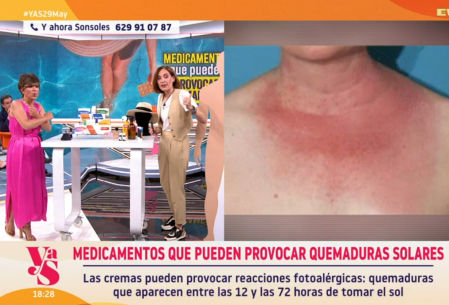 Boticaria García, en 'Y ahora Sonsoles', donde explicó los riesgos del sol y los medicamentos