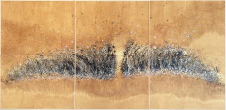 Serie: 141 (2019), una de las pinturas que Kitamura expone en Numa