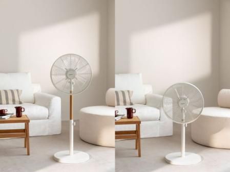 Create AIR STAND WOOD ventilador de pie oscilante 50W estilo retro