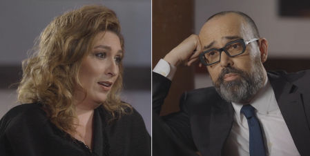 Estrella Morente y Risto Mejide en 'Viajando con Chester'.