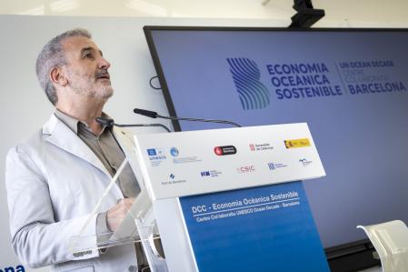 Collboni, hoy, durante la presentación del nuevo centro de referencia de la ONU en materia de economía oceánica sostenible