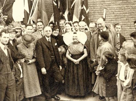 Frank Buchman en una reunión del Oxford Group, del que era fundador. Imagen sin datar