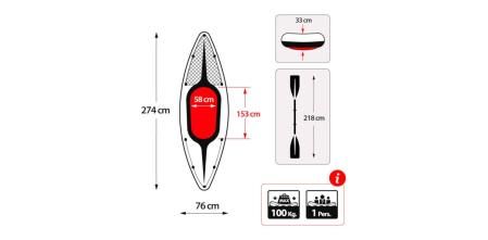 Soporta hasta 100 kilos de peso
