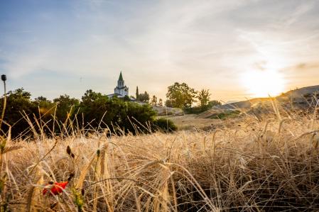 Tiempo de verano en los campos de Manlleu.