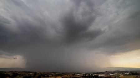 Tarde de tormenta en Manlleu.