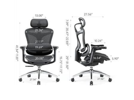 Medidas de la silla Sihoo Doro C300