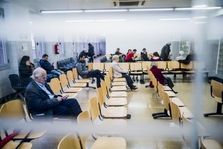 Sala de espera del CAP Manso, en Barcelona&nbsp;