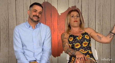 Estefanía y Rodrigo en 'First Dates'