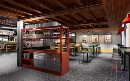 Render de cómo será Parada Torres, en el Mercado de Santa Caterina&nbsp;