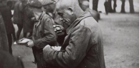 Un preso republicano, en un campo de concentración franquista de Burgos&nbsp;