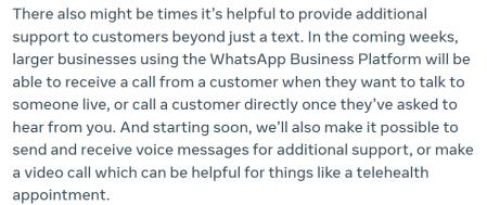 Aclaración de Meta ante la posibilidad de llamadas no solicitadas.