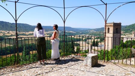 Desde el mirador de Hemingway el periodista admiraba el valle del Tajuña.