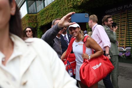 Jéssica Bouzas, este sábado en Wimbledon