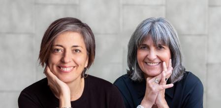 Montserrat Tur, a la inzquierda, y Nadege Fayard, 'coachs' de divorcios