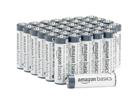 Paquete de 40 pilas industriales alcalinas AA de Amazon Basics