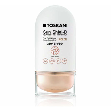 Sun Shiel-D crema fluida facial color SPF 50+ (49,90 euros)