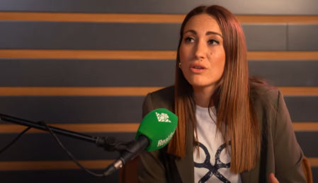 Cristina Vega hablando de la importancia de la salut mental.