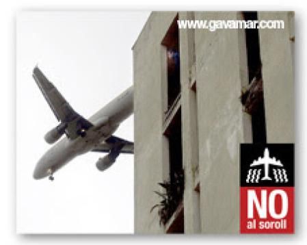 Una imagen reivindicativa de la Associació de Veïns de Gavà Mar