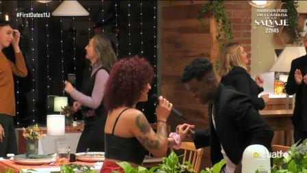 Wonderly y Nerea en 'First Dates'