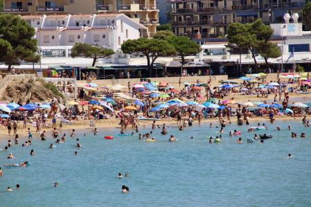 Día de playa en Palamós.