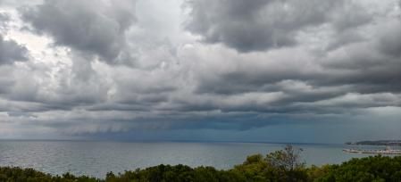 Tormenta en la costa del Garraf.