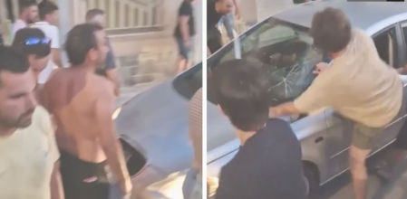 Imágenes de uno de los vídeos que corren por redes sociales de los incidentes racistas en Torre Pacheco (Murcia) (LV)