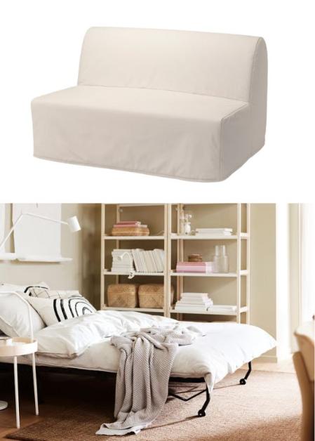 Sofá cama de 2 plazas LYCKSELE LÖVÅS