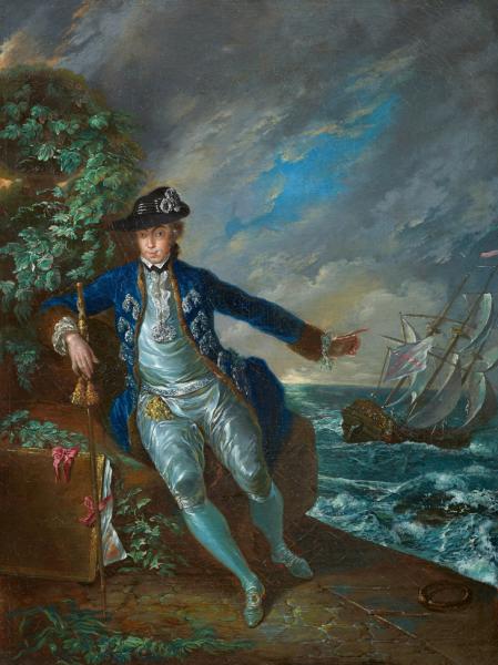 Autorretrato vestido de azul, de Luis Paret y Alcázar.