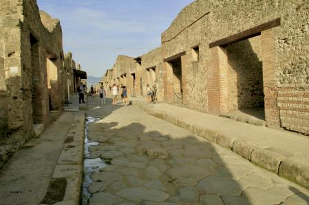 Calle de la antigua Pompeya.