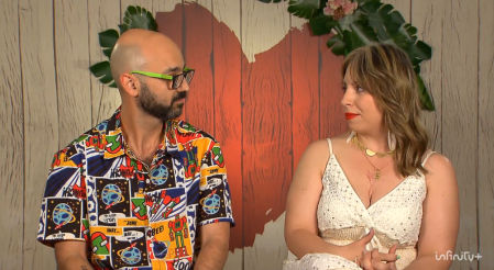 Javier y Aura en 'First Dates'