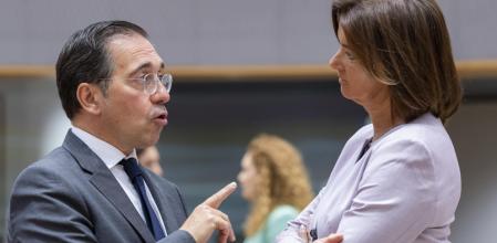 Albares conversa con Tanja Fajon, viceprimera ministra de Eslovenia, esta semana