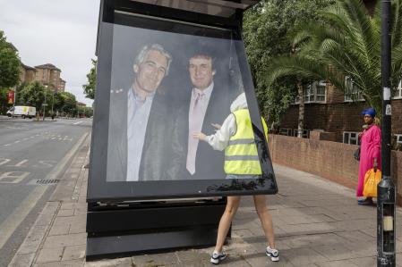 Imagen de Epstein y Trump, en Londres&nbsp;